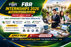 FBR Internships 2026 – Federal Board of Revenue Latest Advertisements | Apply Online