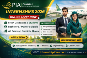 PIA Internships 2026 – Pakistan International Airlines Online Apply