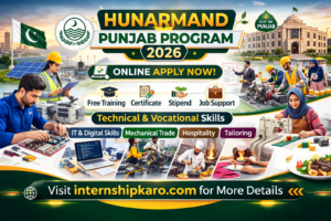 Hunarmand Punjab Program 2026 – Punjab Govt Internship Program | Online Apply