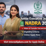 Junior Executive Jobs in NADRA 2026 – Apply Online For New Recruitments