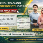 Sindh Teaching Internee STI Jobs 2026 - Apply Online through Sindh Jobs Portal