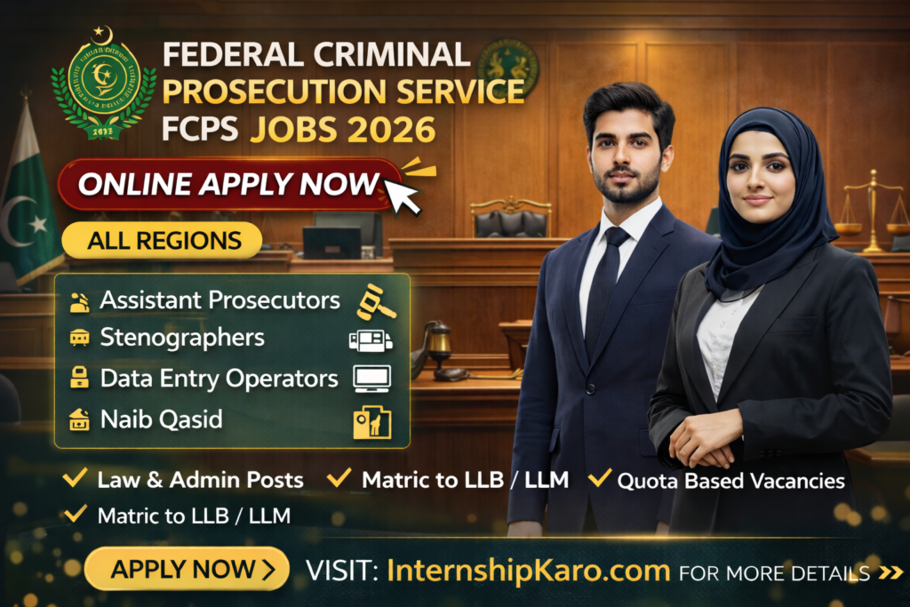 Federal Criminal Prosecution Service FCPS Jobs 2026 | Apply Online For FCPS Careers
